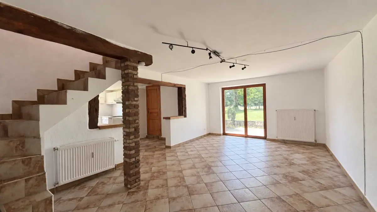 Le séjour actuel de l’appartement du Jardin