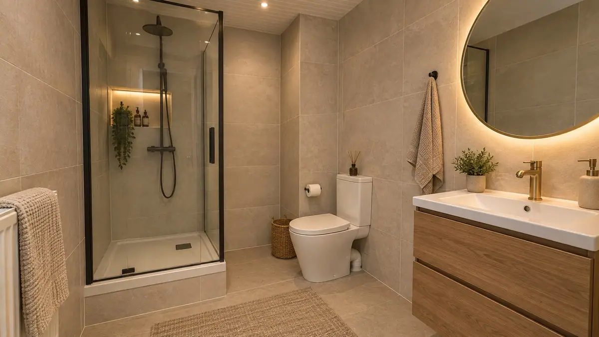 Inspiration de salle d’eau contemporaine pour l’appartement des Poutres