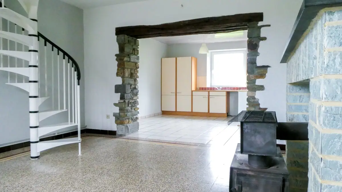 La pièce de vie actuelle de la maison du Verger